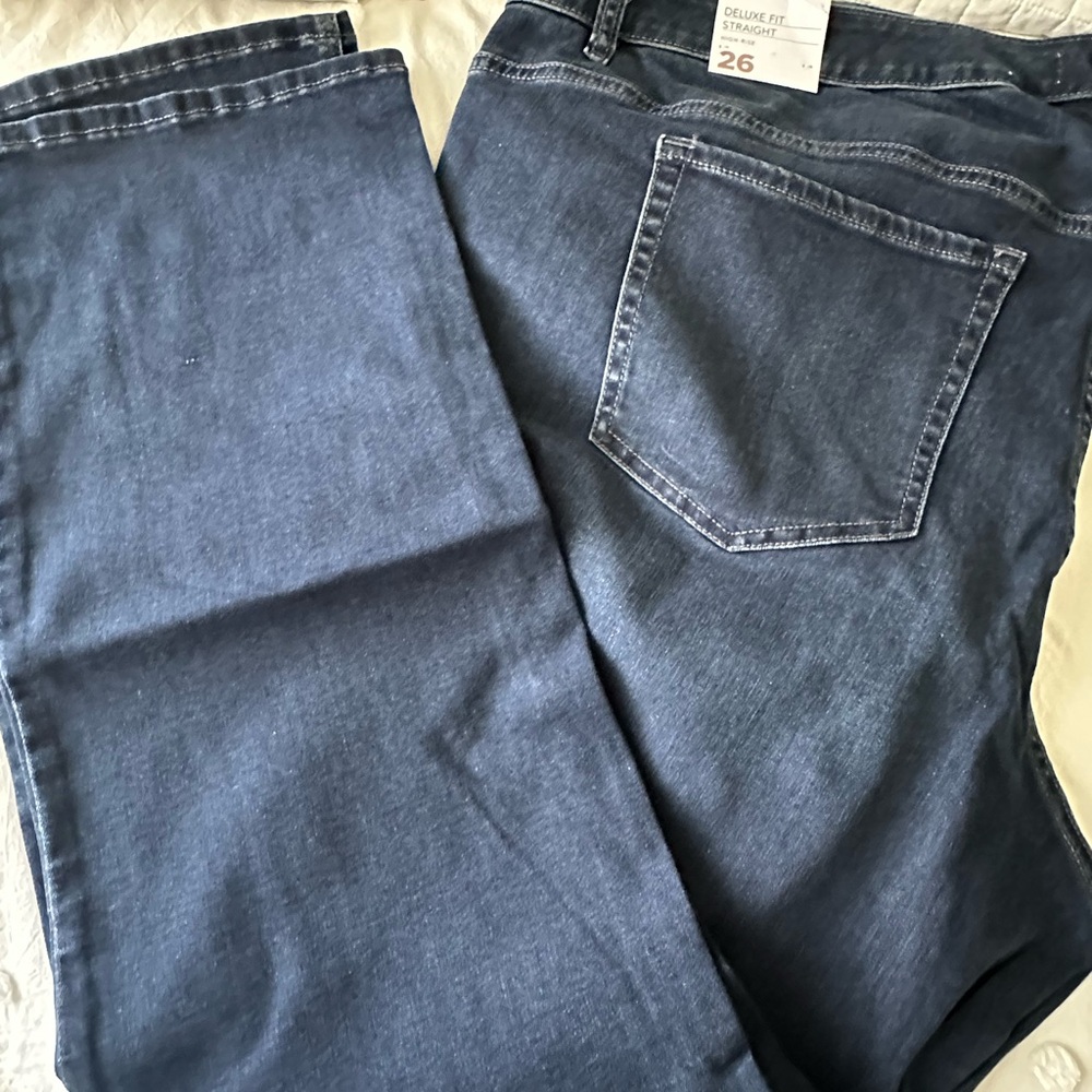 Lane Bryant SZ 26 Deluxe FitFlex Magic WB StraightJeans